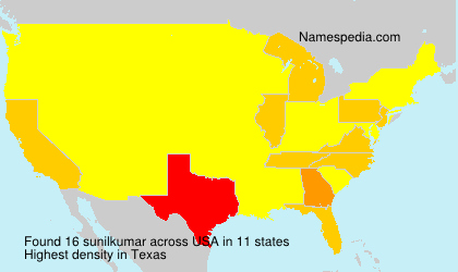 Surname sunilkumar in USA Surname sunilkumar in USA