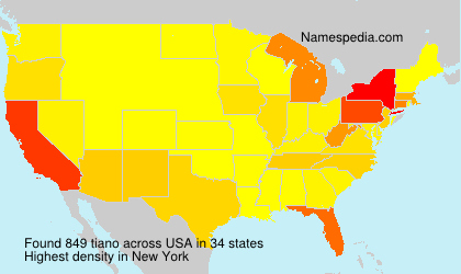 Surname tiano in USA Surname tiano in USA