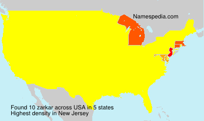 Surname zarkar in USA Surname zarkar in USA